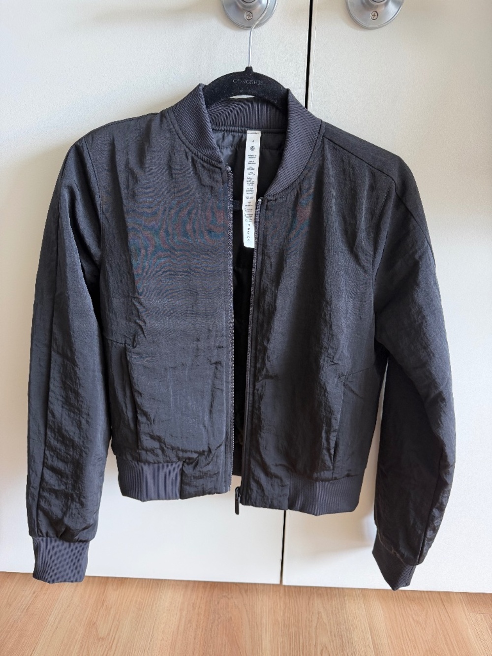 Black Lululemon Bomber Jacket (Reversible)